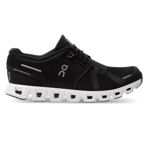 On Running Cloud 5 Women's Sneakers Black / White | 148257_SG