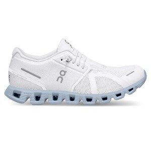 On Running Cloud 5 Women's Sneakers White / Blue | 6075392_SG
