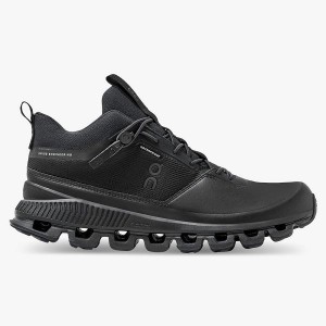 On Running Cloud Hi Waterproof Women's Sneakers Black | 5482367_SG