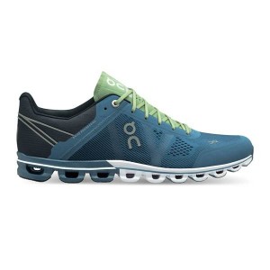 On Running Cloudflow 1 Men's Road Running Shoes Blue / Green | 3127085_SG