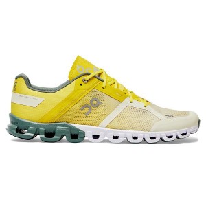 On Running Cloudflow 2 Men's Road Running Shoes Yellow / Green | 4905812_SG