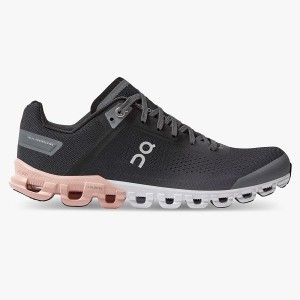 On Running Cloudflow Wide Women's Road Running Shoes Grey / Rose | 329176_SG