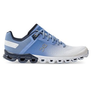 On Running Cloudflow Women's Road Running Shoes Blue / White | 4753160_SG