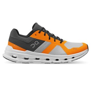 On Running Cloudrunner Men's Road Running Shoes Grey / Orange | 8352641_SG