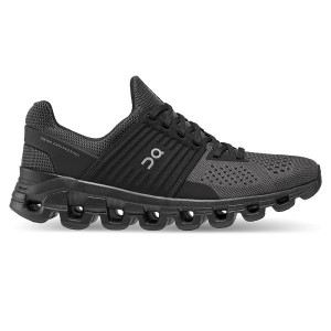 On Running Cloudswift Women's Road Running Shoes Black | 7326418_SG