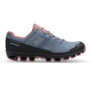 On Running Cloudventure Waterproof 2 Women's Trail Running Shoes Blue / Rose | 8204359_SG