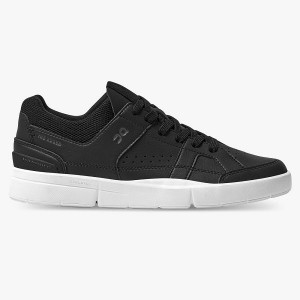 On Running THE ROGER Clubhouse Women's Sneakers Black / White | 5681702_SG