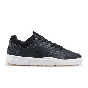 On Running THE ROGER Clubhouse Women's Sneakers Black / White | 816749_SG