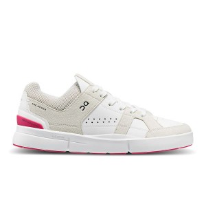 On Running THE ROGER Clubhouse Women's Sneakers White / Pink | 2541709_SG