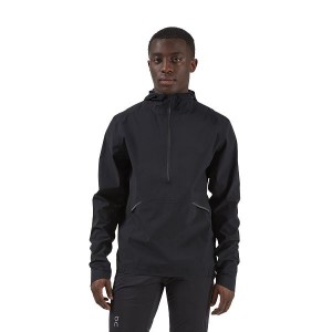 On Running Waterproof Anorak Men's Jackets Black | 9631045_SG