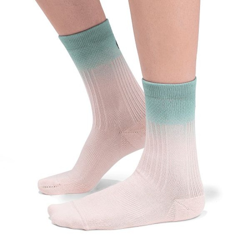 On Running All-Day Women\'s Socks Pink / Green | 2054398_SG