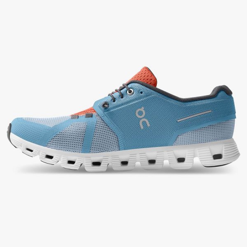 On Running Cloud 5 Push Men's Walking Shoes Blue / Orange | 738249_SG