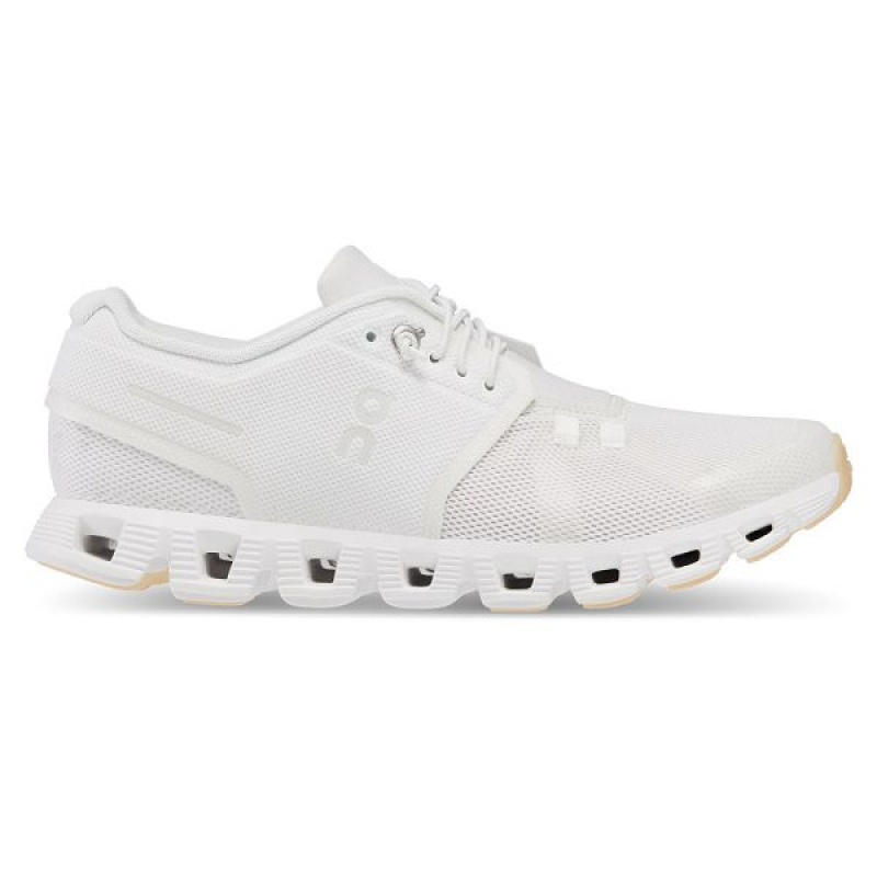 On Running Cloud 5 Undyed Women\'s Road Running Shoes White | 5631842_SG