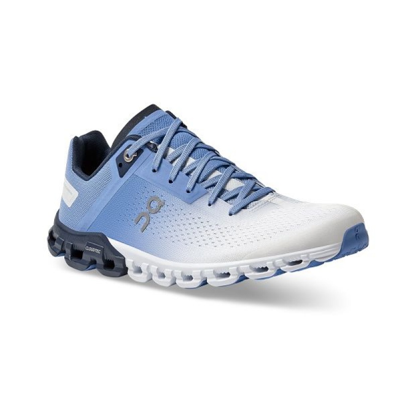 On Running Cloudflow Women's Road Running Shoes Blue / White | 4753160_SG