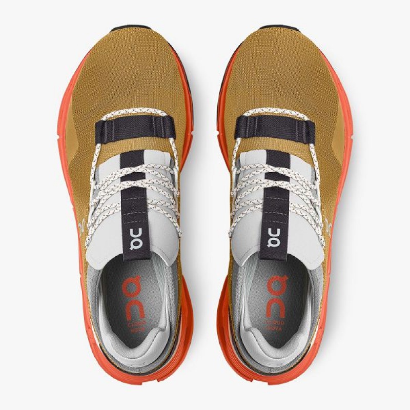 On Running Cloudnova Men's Sneakers Brown / Orange | 4589701_SG