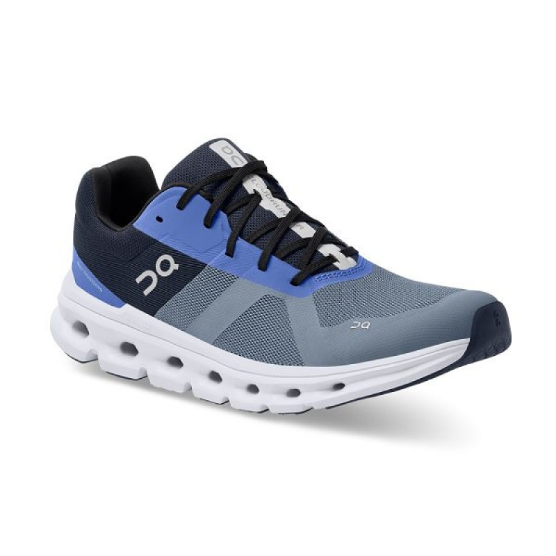 On Running Cloudrunner Men's Road Running Shoes Blue / Navy | 7609384_SG