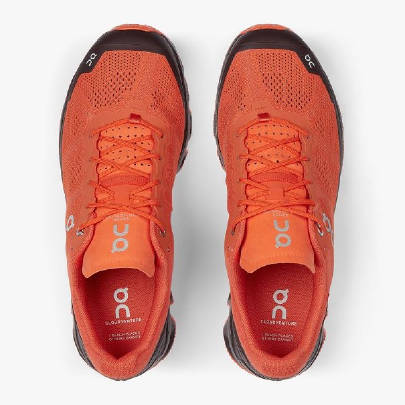 On Running Cloudventure 2 Men's Hiking Shoes Orange / Chocolate | 5938042_SG