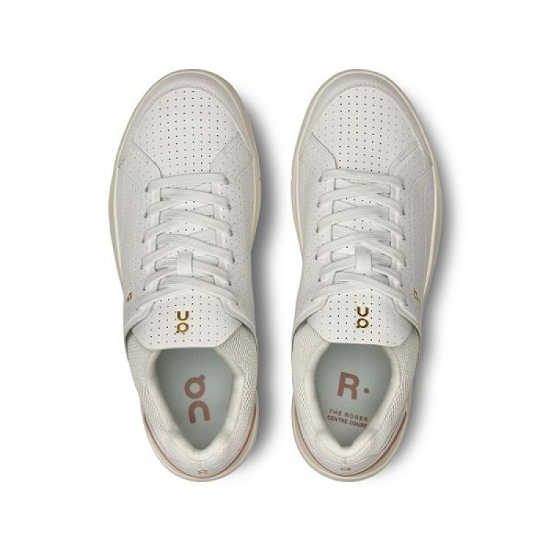On Running THE ROGER Centre Court Women's Sneakers White / Gold | 7108652_SG